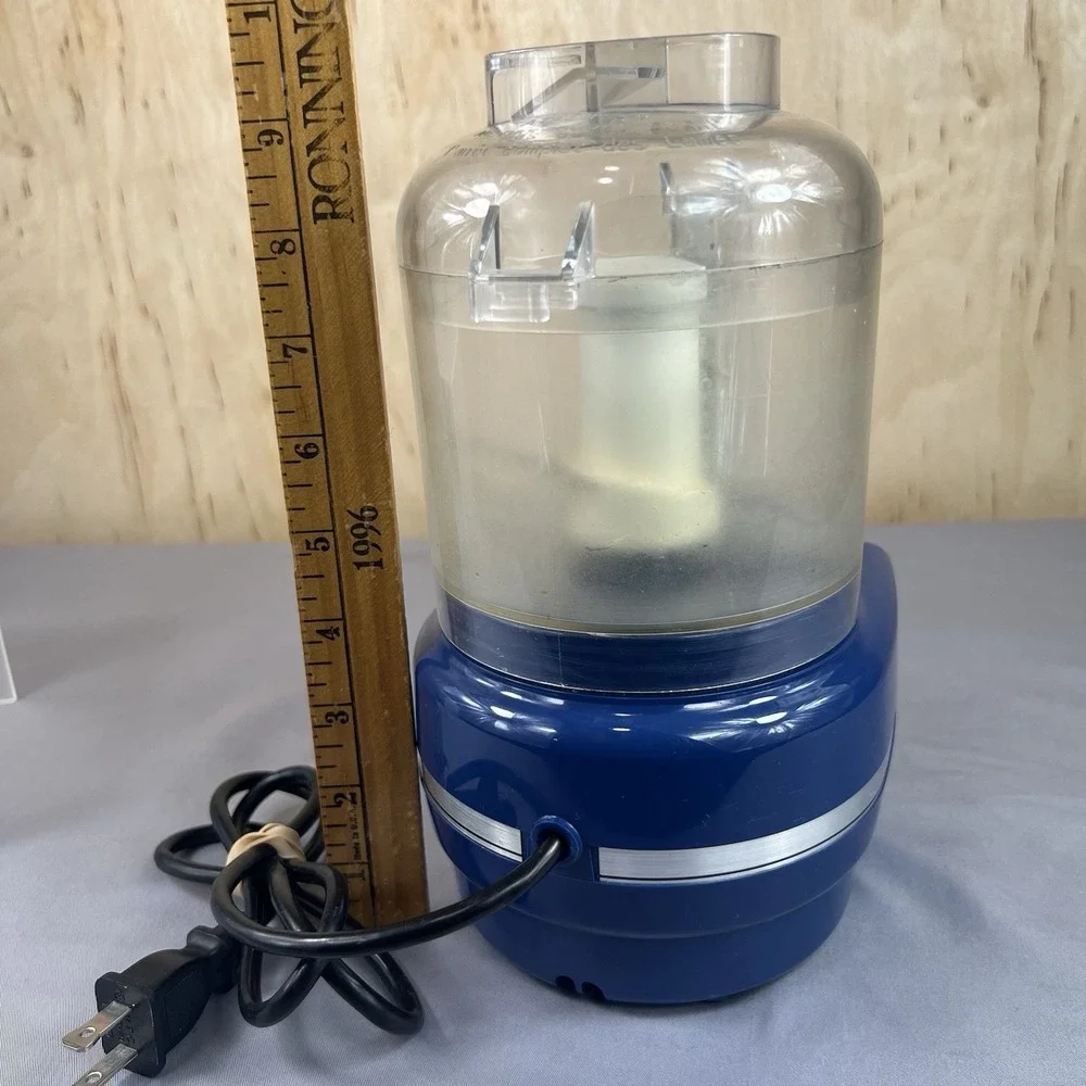 KitchenAid Chef's Chopper KFC3100 3 Cup Food Processor Blue Tested